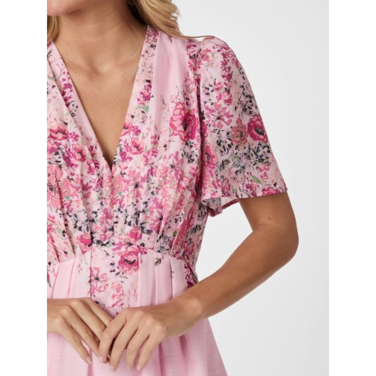 Neo Noir - Serna Flower Print Dress - Light pink