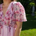 Neo Noir - Serna Flower Print Dress - Light pink