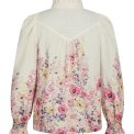 Neo Noir - Calloma Flower Print Blouse - Ivory