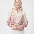 Neo Noir - Calloma Flower Print Blouse - Ivory