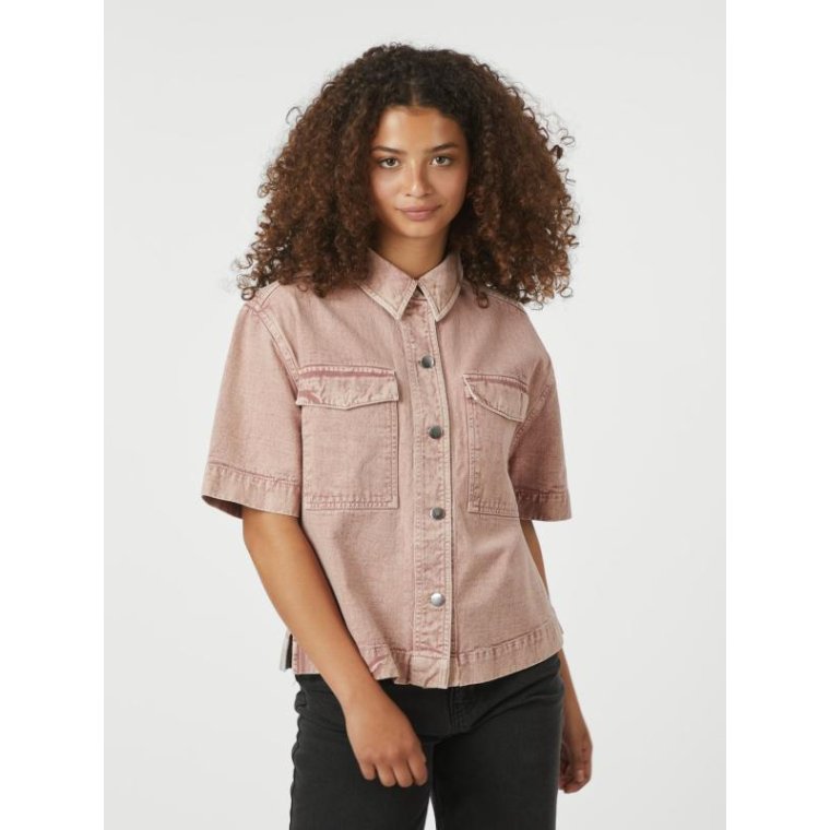Neo Noir - Tiki Solid Shirt - Ash Rose