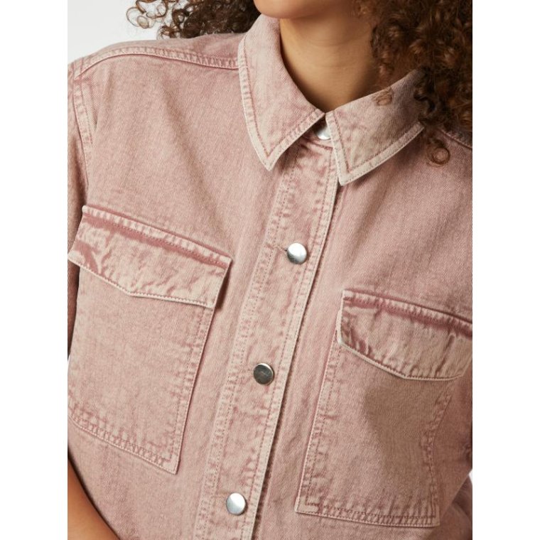 Neo Noir - Tiki Solid Shirt - Ash Rose