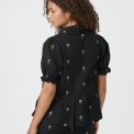 Neo Noir - Savy Flower Emb Blouse - Black