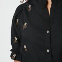 Neo Noir - Savy Flower Emb Blouse - Black