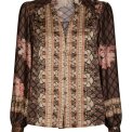 Neo Noir - Massima Botanical Border Blouse - Black