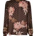 Neo Noir - Massima Botanical Border Blouse - Black