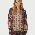 Neo Noir - Massima Botanical Border Blouse - Black