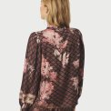 Neo Noir - Massima Botanical Border Blouse - Black