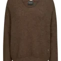 MOS MOSH - MMThora V-Neck Knit - Rain Drum	