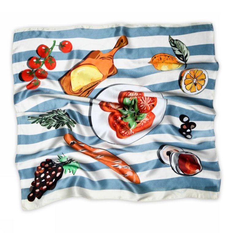 MP DENMARK - Kimberly silk scarf - Cream