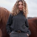Six Ames - JADE SWEATER - Dark Grey Melange
