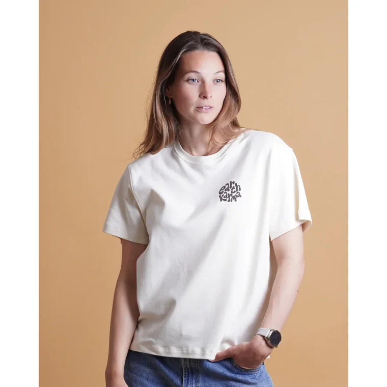 ELSK - BALANCE WOMEN'S INTERLOCK T-SHIRT - 002 OFF WHITE