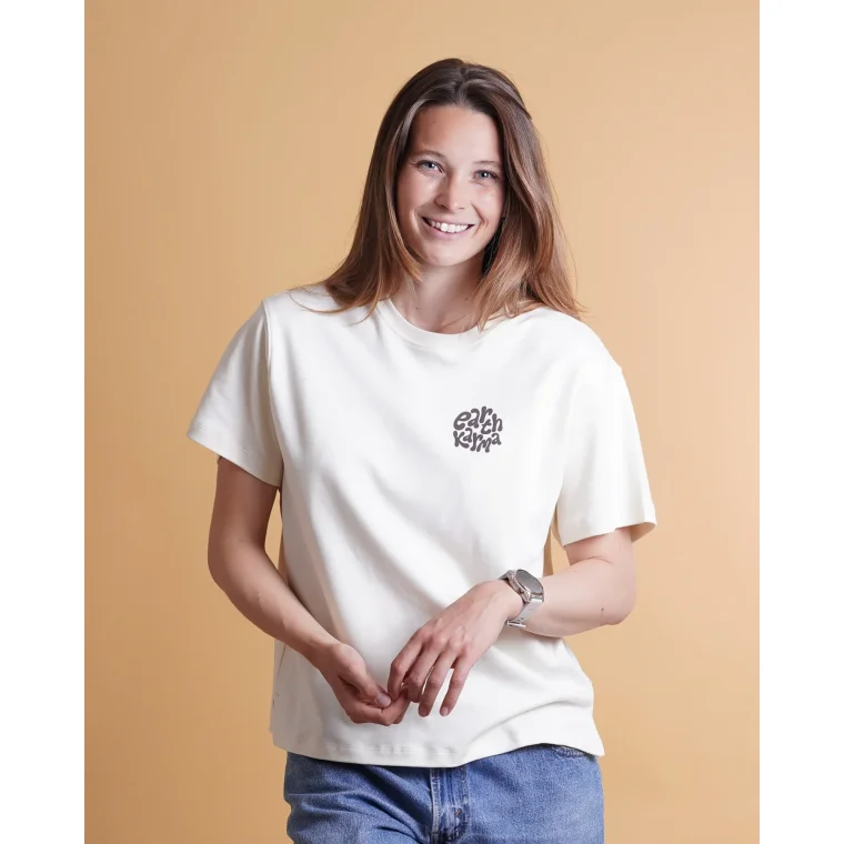 ELSK - BALANCE WOMEN'S INTERLOCK T-SHIRT - 002 OFF WHITE
