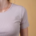 ELSK - RIB WOMEN'S T-SHIRT - ASH ROSE