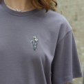 ELSK - UNTAMED FLORA WOMEN'S INTERLOCK T-SHIRT - HEATHER LILAC