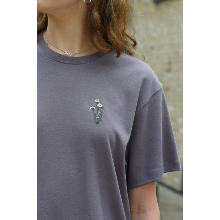 ELSK - UNTAMED FLORA WOMEN'S INTERLOCK T-SHIRT - HEATHER LILAC