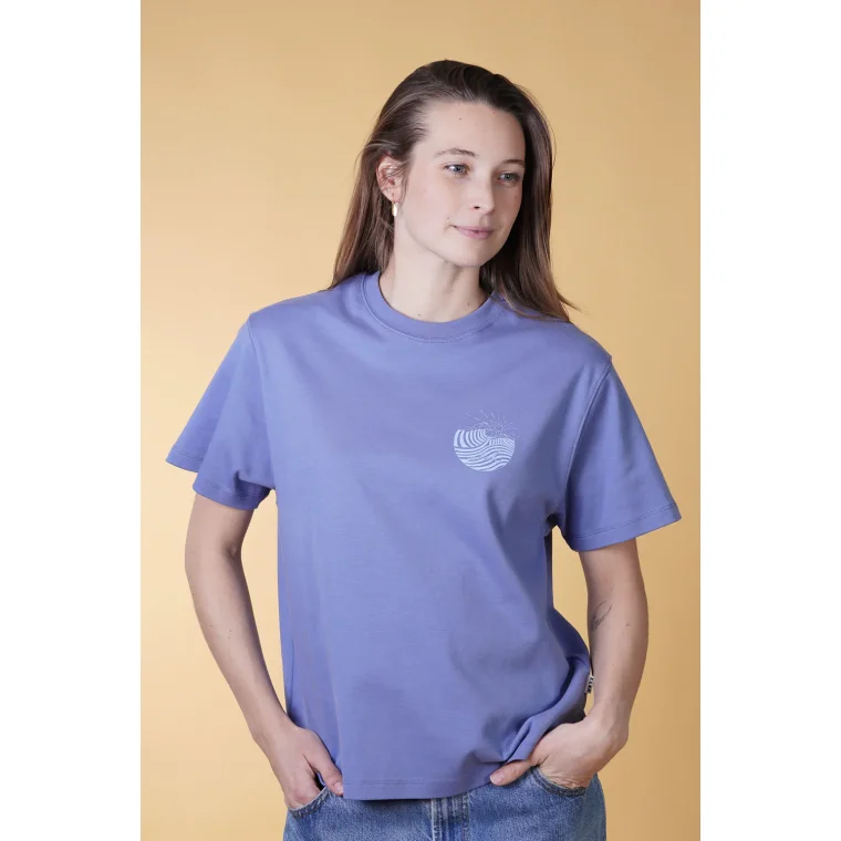 ELSK - WAVE CH WOMEN'S INTERLOCK T-SHIRT - 122 GLACIER BLUE