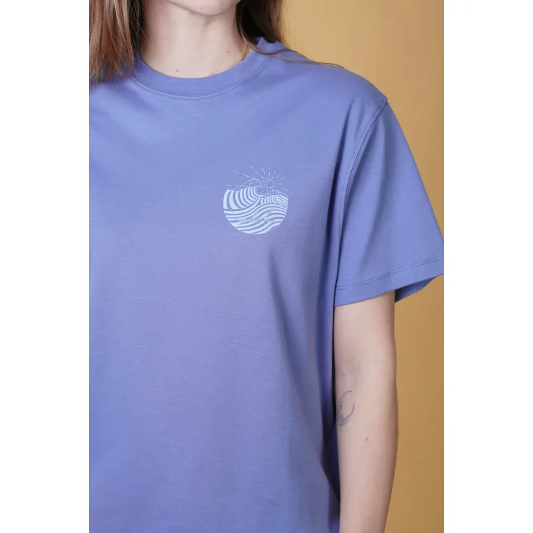 ELSK - WAVE CH WOMEN'S INTERLOCK T-SHIRT - 122 GLACIER BLUE