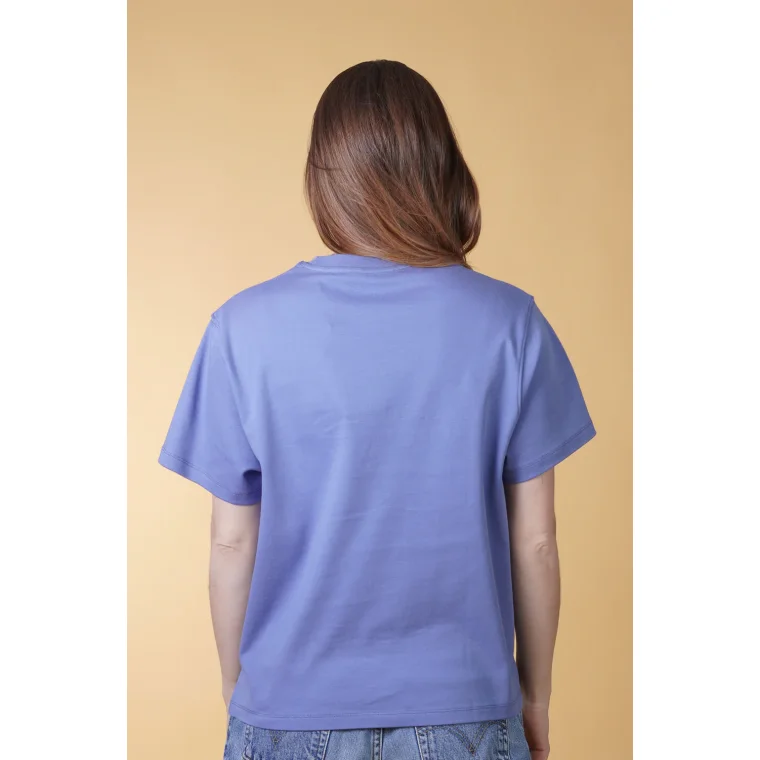 ELSK - WAVE CH WOMEN'S INTERLOCK T-SHIRT - 122 GLACIER BLUE