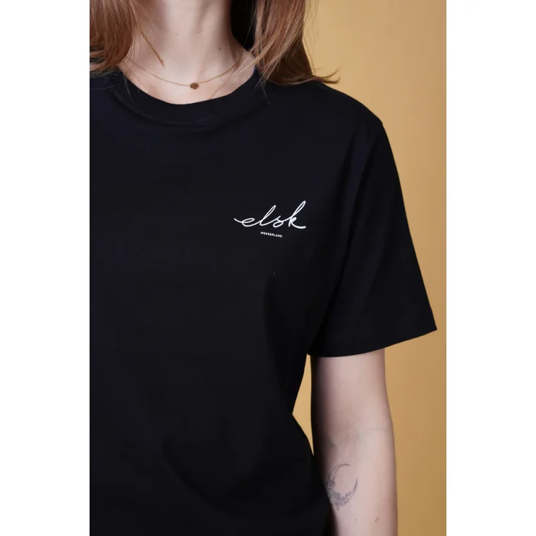 ELSK - SIGNED BASIC WOMEN'S CASUAL T-SHIRT - 900 BLACK