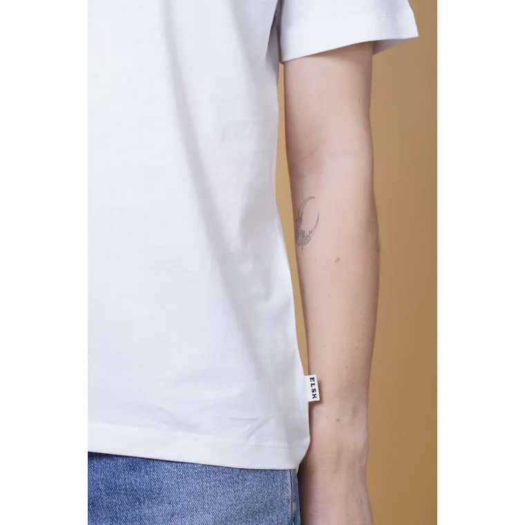 ELSK - SIGNED BASIC WOMEN'S CASUAL T-SHIRT - 001 OPTIC WHITE
