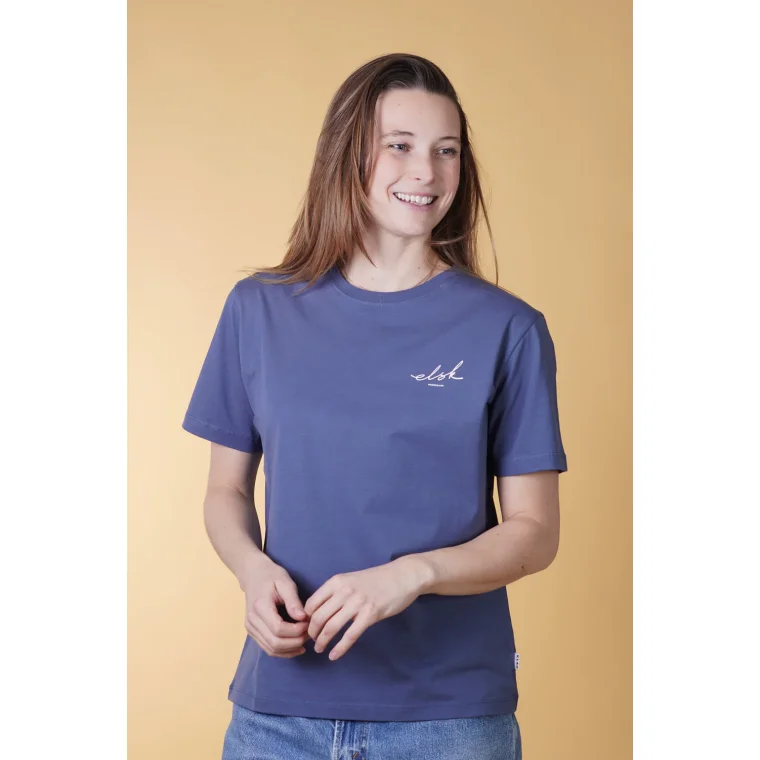 ELSK - SIGNED BASIC WOMEN'S CASUAL T-SHIRT - 109 VINTAGE BLUE