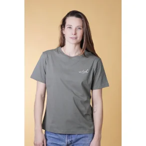 ELSK - SIGNED BASIC WOMEN'S CASUAL T-SHIRT - 216 CASTOR GRAY