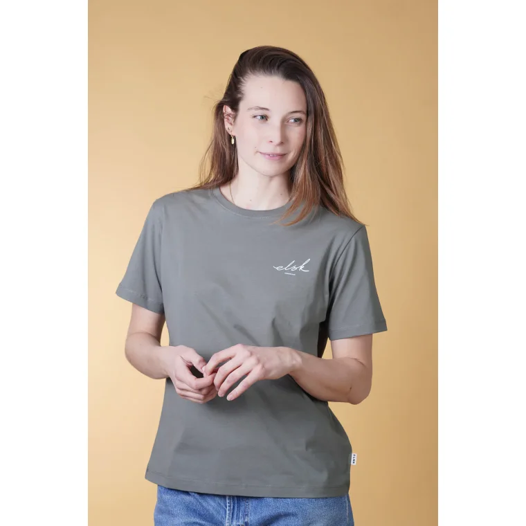 ELSK - SIGNED BASIC WOMEN'S CASUAL T-SHIRT - 216 CASTOR GRAY