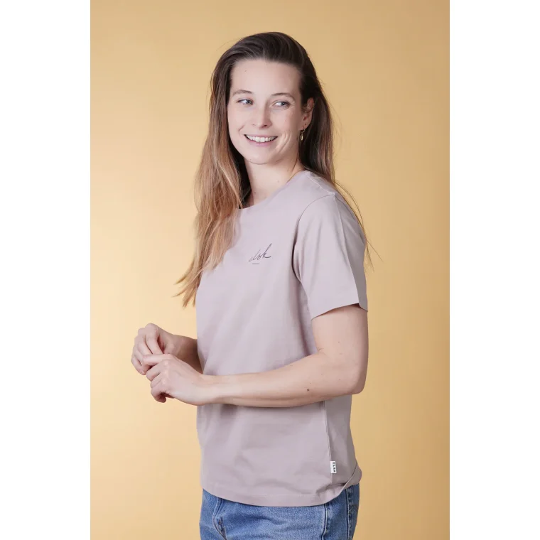 ELSK - SIGNED BASIC WOMEN'S CASUAL T-SHIRT - 604 ASH ROSE
