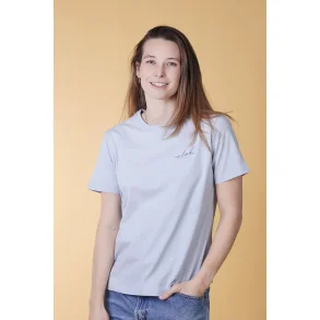 ELSK - SIGNED BASIC WOMEN'S CASUAL T-SHIRT - 106 BLUESKY BLUE