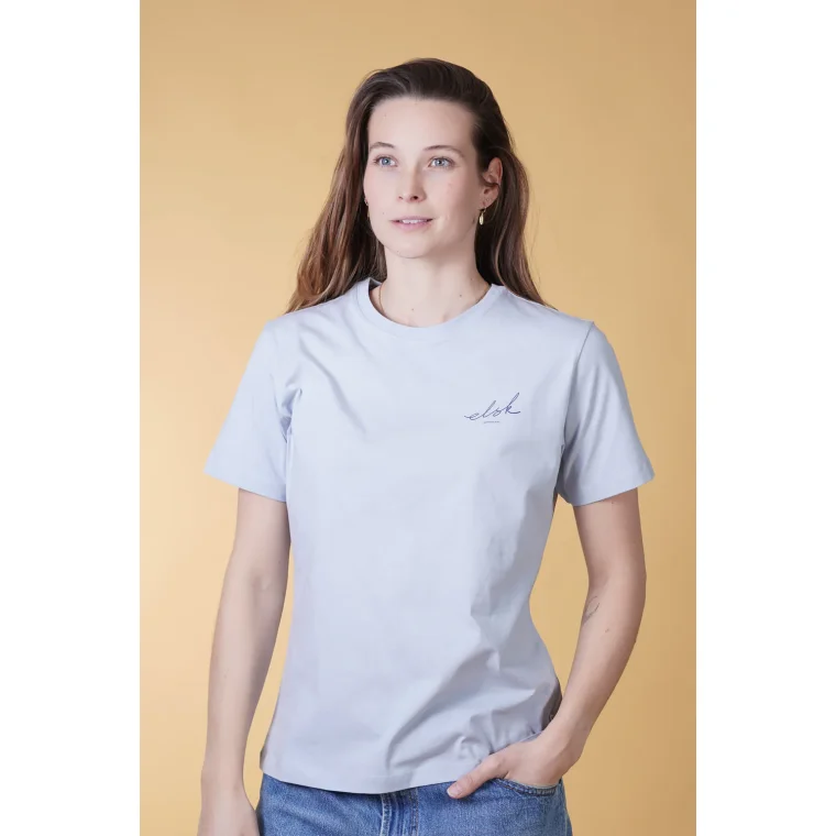 ELSK - SIGNED BASIC WOMEN'S CASUAL T-SHIRT - 106 BLUESKY BLUE