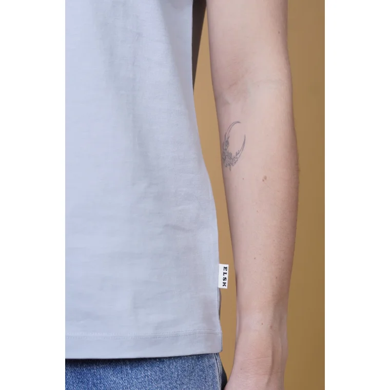 ELSK - SIGNED BASIC WOMEN'S CASUAL T-SHIRT - 106 BLUESKY BLUE