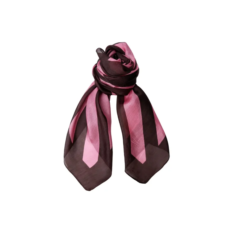 Black Colour - BCNALIRA silk scarf - Winter Rose
