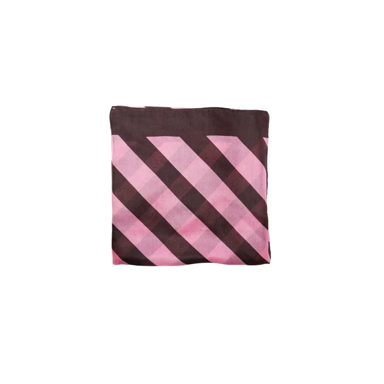Black Colour - BCNALIRA silk scarf - Winter Rose