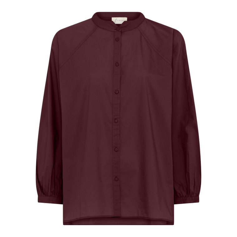 FRAU - Tokyo skjorte - Red Mahogany