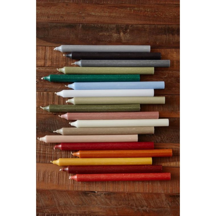 Ib Laursen - Kronelys karry rustik lang - 4 stk.