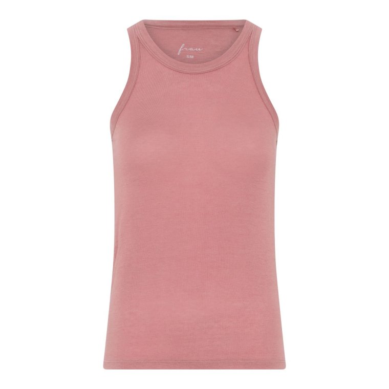 FRAU - Lucca cashmere tank top - Ash Rose