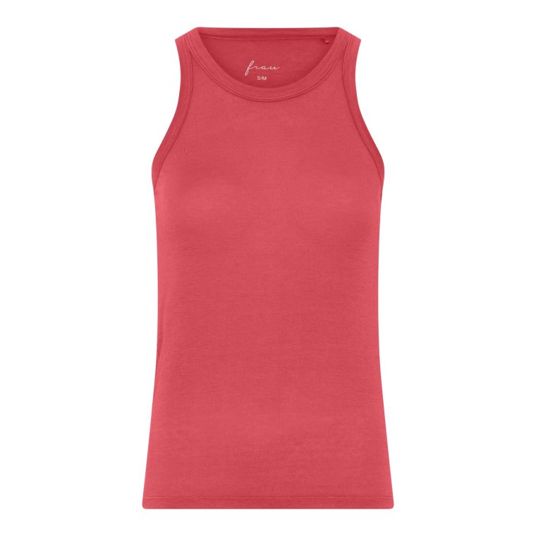 FRAU - Lucca cashmere tank top - Garnet Rose