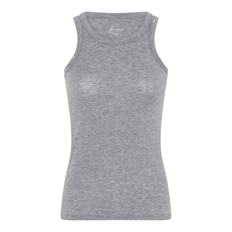 FRAU - Lucca cashmere tank top - Medium grey melange