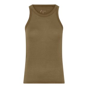 FRAU - Lucca cashmere tank top - Military Olive
