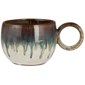 IB LAURSEN - Krus m/hank Vallvik jordnre toner m/bl lbeglasur