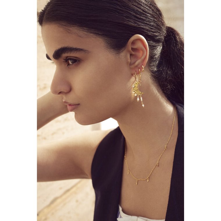 Maanesten - Esta Earrings - Forgyldt