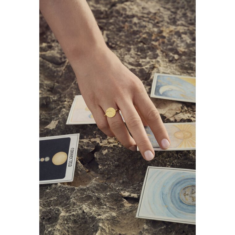 Maanesten - Sunna Ring - Forgyldt