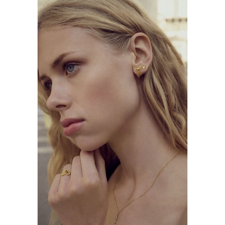 Maanesten - Rouge Earrings - Forgyldt