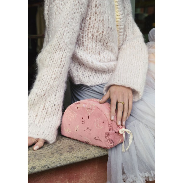 Maanesten - Makeup Bag Medium Pink Theatre Magic