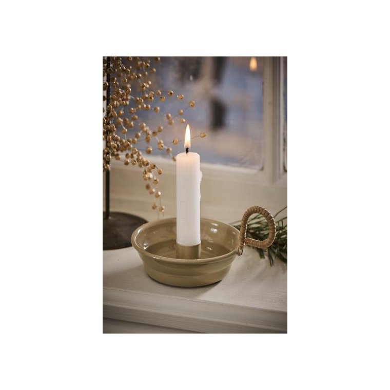 Ib Laursen - Bedelys hvid rustik - 7 stk.