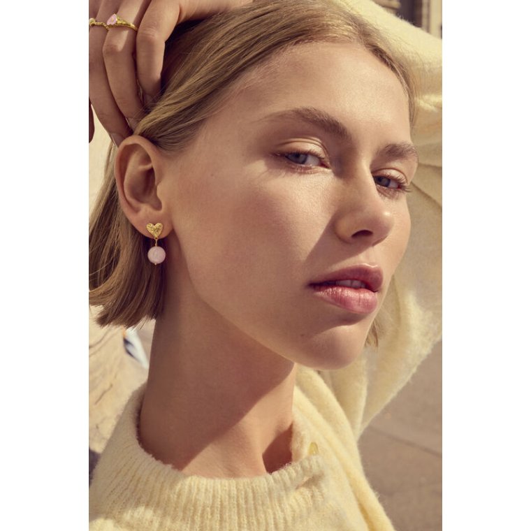 Maanesten - Maria Earrings - forgyldt