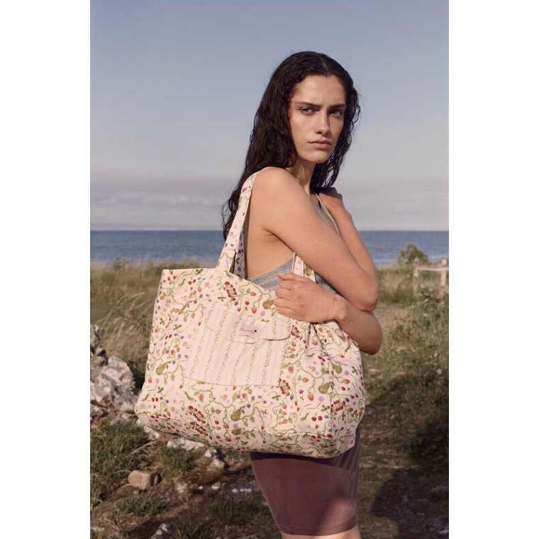 Maanesten - Big Canvas Totebag - Garden Magic Ivory