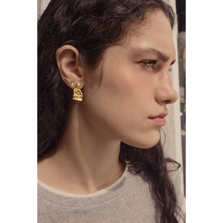 Maanesten - Erinna Earrings - Forgyldt