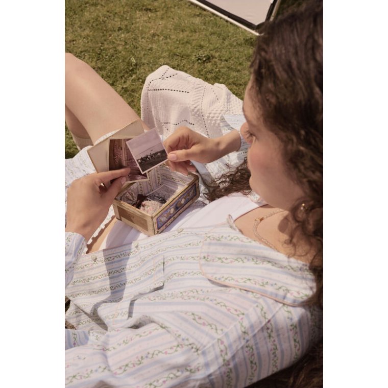 Maanesten - Moe Shirt - Summer Stripe Blue